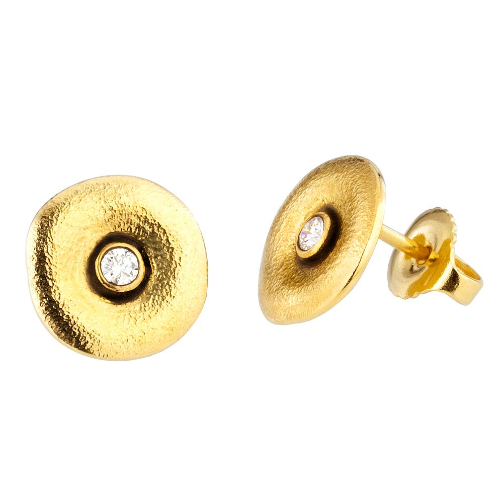Alex Sepkus 18K and Diamond "Orchard" Stud Earrings