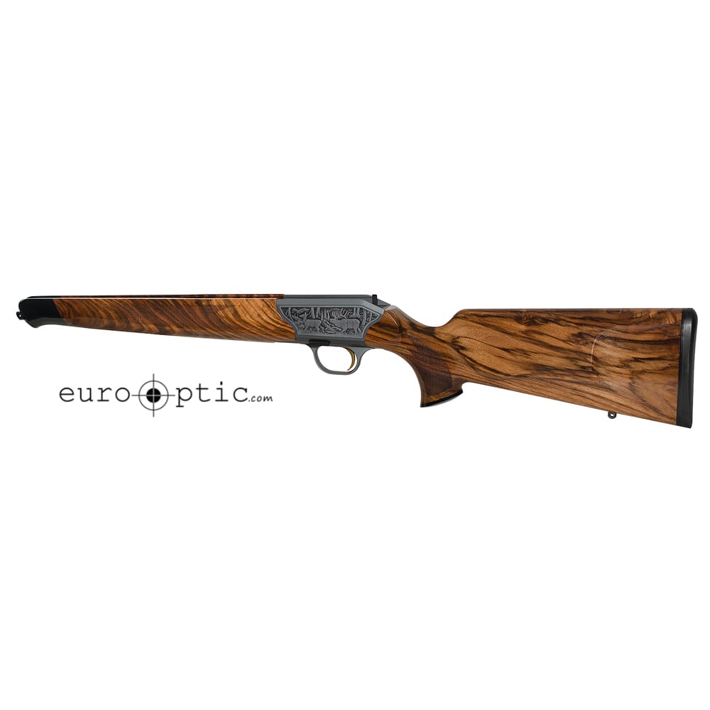 R8 Luxus Stock receiver with whitetail deer, bear, and moose sideplate