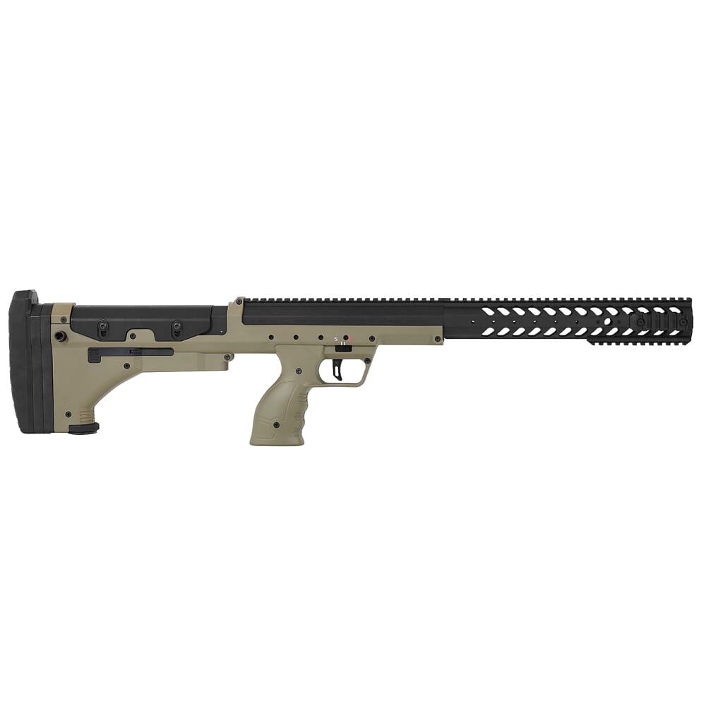 Desert Tech SRS (A1) LH Black with Dark Earth Stock DT-SRS-SBFM00L