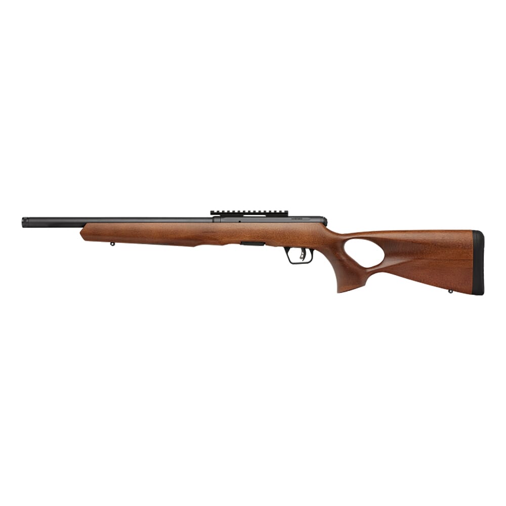 Savage Arms B17 Timber Thumbhole .17 HMR 18" 1:9" 1/2x28 Bbl Natural Beech Wood BA Rifle w/(1) 10rd Mag 70817