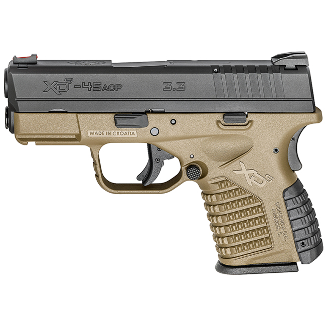 Springfield Armory XD-S .45ACP 3.3" FDE XDS93345DEB