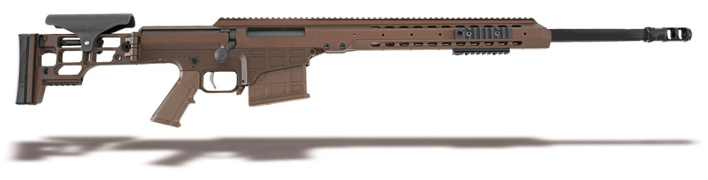 Barrett MRAD .338 Lapua magnum Rifle System: 24 1/2" Round Barrel, Multi-Role Brown 13607