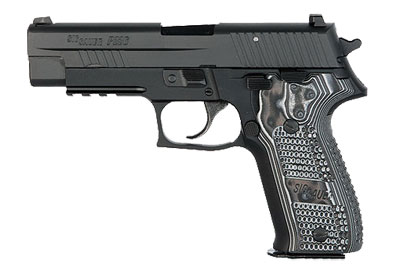 EXTREME, Black Nitron, SRT, Forward Cocking Serrations, SLITE, Hogue Extreme G-10 Grips E26R-9-XTM-BLKGRY