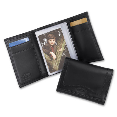 Filson Black Leather Tri-Fold Wallet 65210