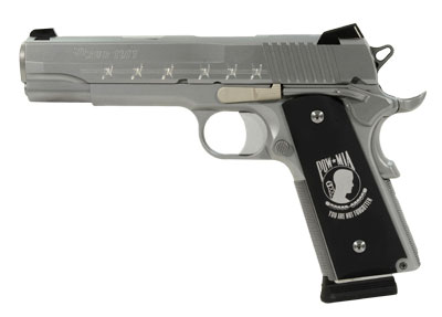 POW-MIA, Custom Engraved Stainless, Custom Hogue POW Grips, Engraved KaBar Knife, Pelican Case 1911-45-POW-MIA