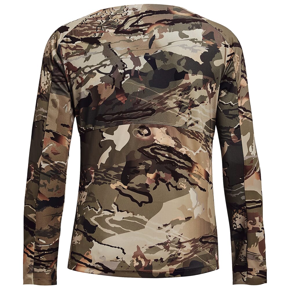 Under Armour Women's Iso-Chill Brushline LS Shirt UA Forest AS Camo/Blk XS 1365593-994005