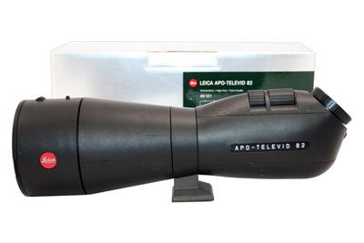 Leica APO Televid Angle 82mm Spotting Scope Body, demo in excellent condition #40121. Item #DB240