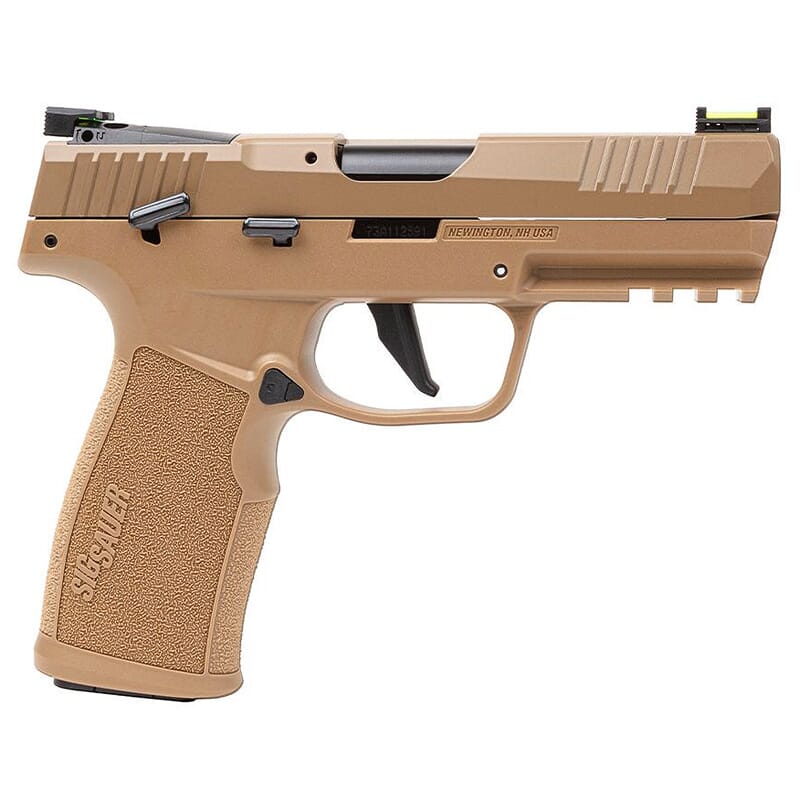 Sig Sauer P322 TACPAC .22 LR 4" Bbl Optics Ready SAO Coyote Tan Pistol w/(3) 20rd Poly Mag, Adj. Fiber Optic Sights & Holster 322C-COY-TACPAC