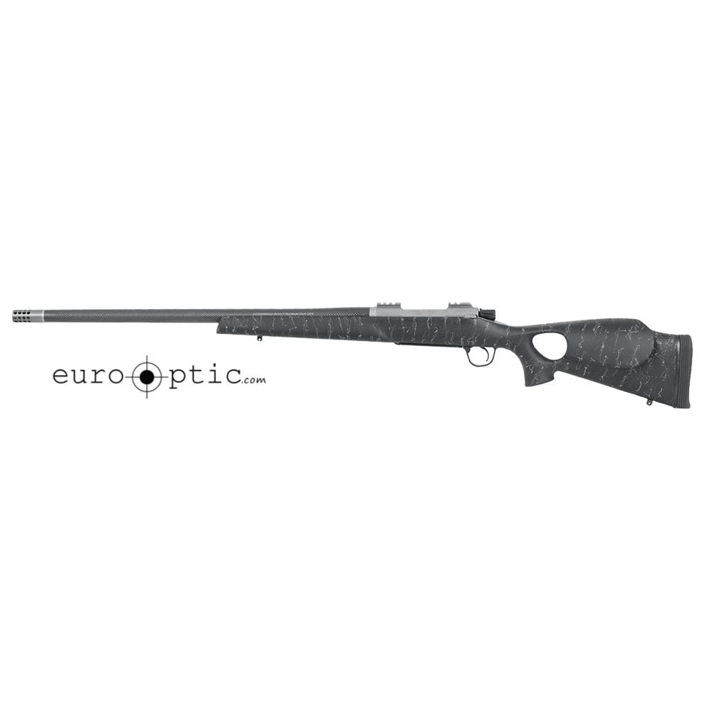 Christensen Arms Summit Ti-TH .375 H&H 24" Thumbhole Black W/Gray Webbing Rifle CA10269-R14521