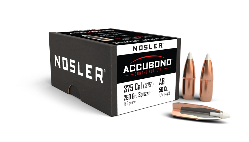 Nosler AccuBond AB - 375 260g SP C725 (50ct, M/P of 3) Bullets 54413