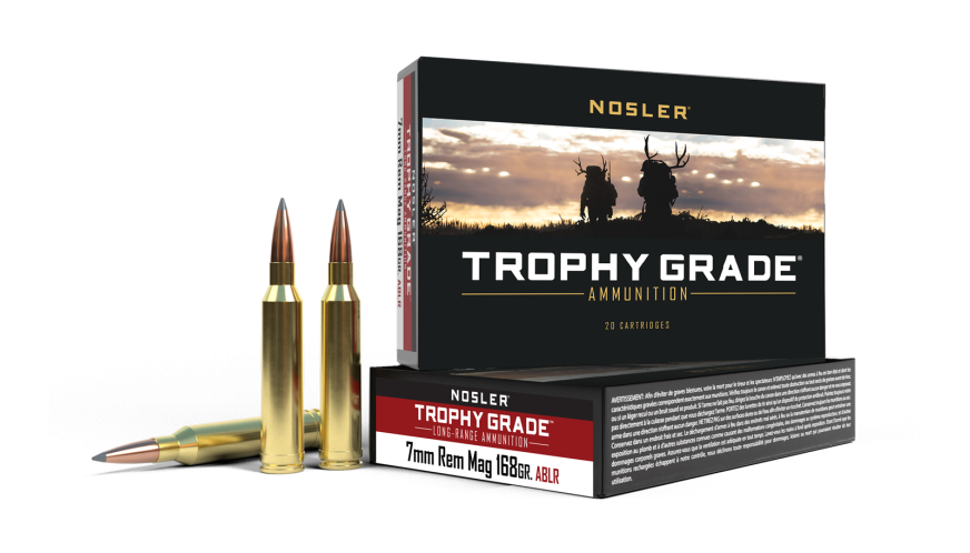 Nosler Trophy Grade (Long Range) TGA - 7mm Rem Mag 168g ABLR SP (20ct) Ammunition 60108