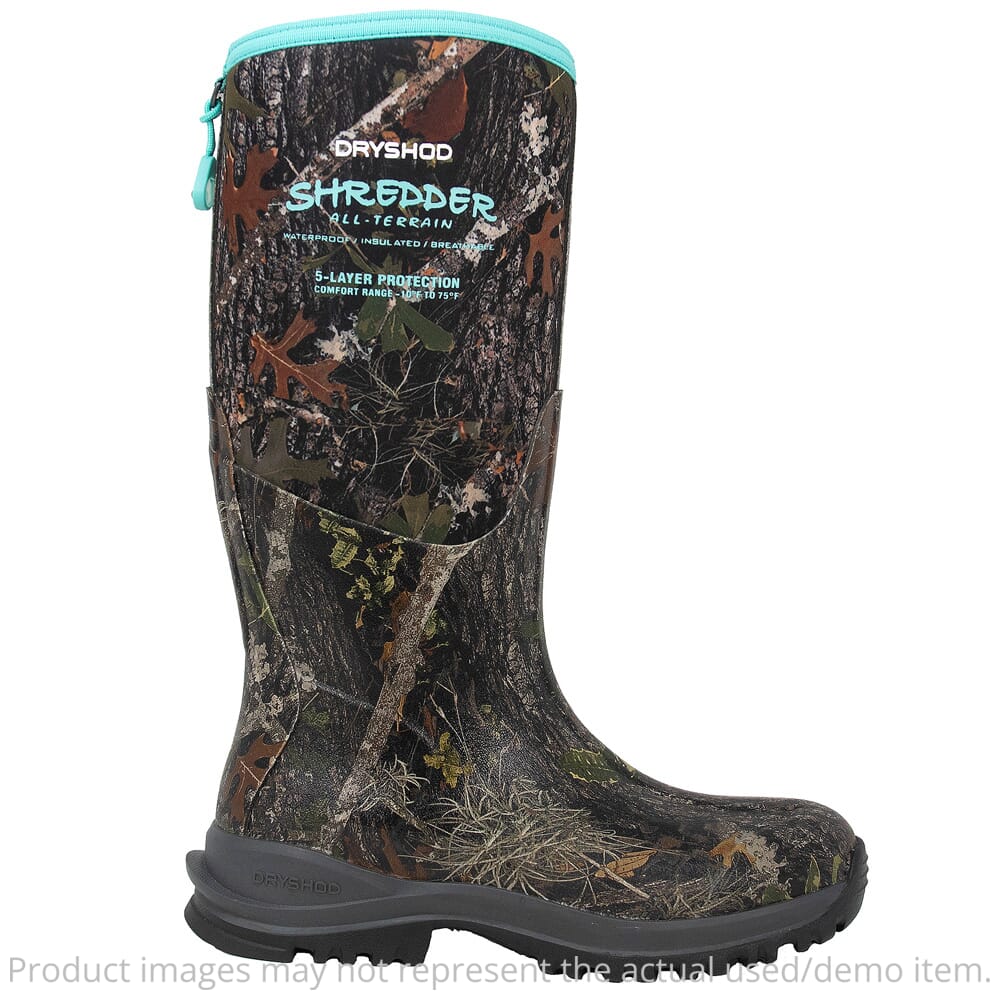 Dryshod Women's Shredder MXT Camo/Turquois Size 10 Boot SHX-WH-CM-W10 - Damaged Packaging UA5599
