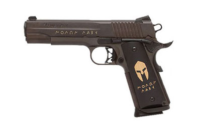 MOLON LABE, Custom Engraved Nitron, Spartan Helmet Grips, LoPro Night Sights 1911-45-SPARTAN