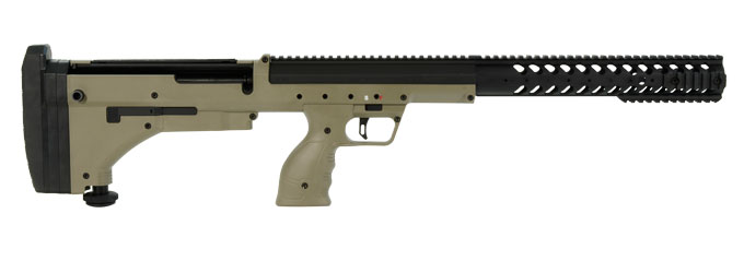 Desert Tech SRS A1 Blk-FDE Rifle Chassis w/ Monopod