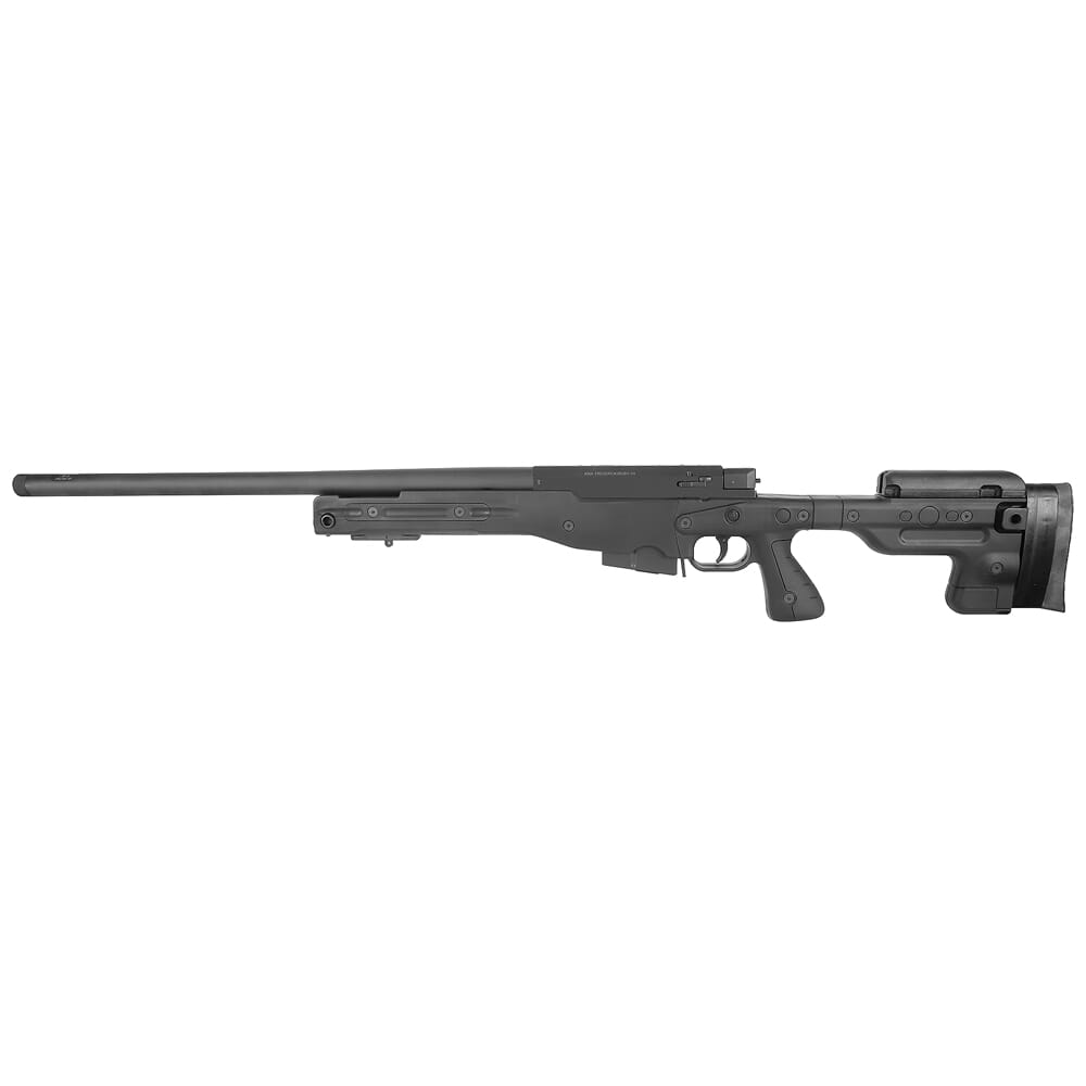 Accuracy International AT 6.5 Creedmoor 24" Threaded Fixed Stock Black Rifle ATR6524FIBL