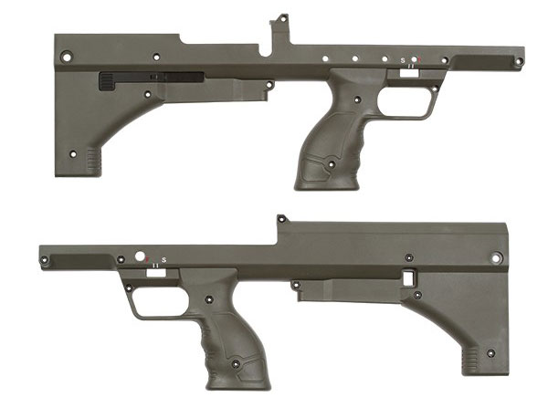 Desert Tech SRS A1 OD Green Chassis Skin Set