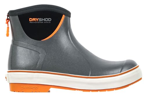 Dryshod Seamonster FLX Ankle Grey/Orange Boots SMX-MA-GY-M