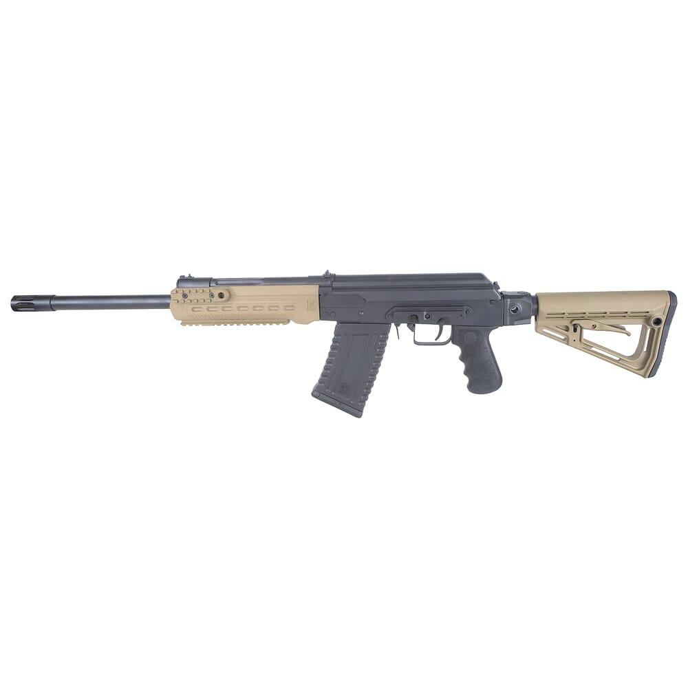 Kalashnikov USA KS-12T-FDE 12ga 3" 18" Bbl Collapsible Stock FDE Tactical Shotgun w/Muzzle Brake & (1) 10rd Mag KS-12T-FDE