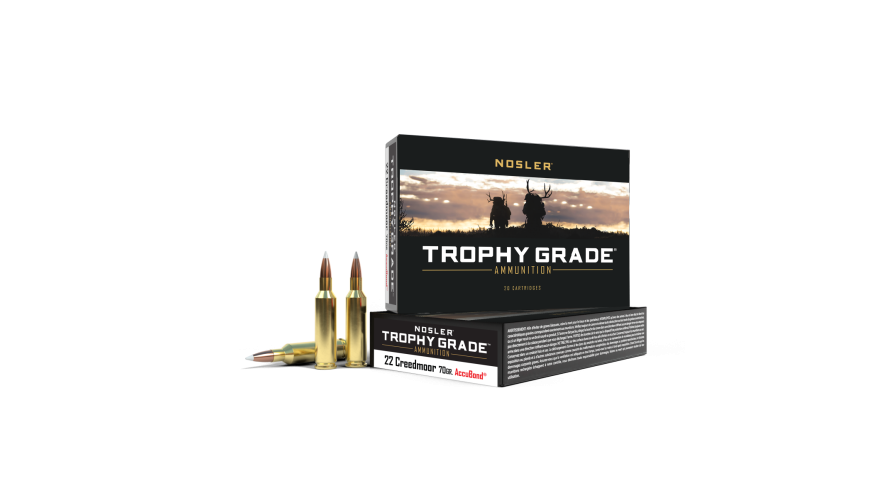 Nosler Trophy Grade TGA - 22 Creedmoor 70g AB SP (20ct) Ammunition 60152