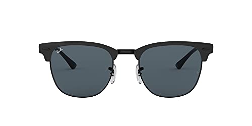 Ray-Ban Clubmaster Metal Matte Black on Black Blue 0RB3716-186R551