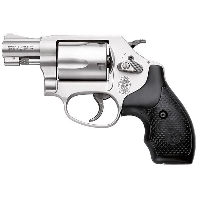 Smith & Wesson 163050 637 Airweight Single/Double 38 Special 1.875" 5 Black Synthetic Stainless