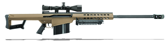 Barrett 82A1 50 BMG FDE 29" Leupold Mark 4 M1 & Rings 14024