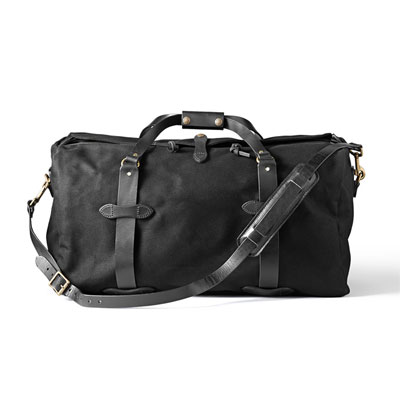 Filson Black Medium Twill Duffle Bag FIL-70222-BL