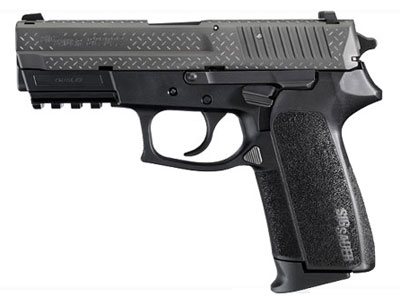 Sig SP2022 BLK Diamond Plate 9mm Pistol E2022-9-BDP