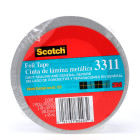 Scotch® Foil Tape 3311, Silver, 2 in x 50 yd, 3.6 mil, 12 rolls per case