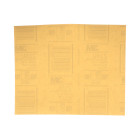 3M™ Gold Abrasive Sheet, 02537, P600 grade, 9 in x 11 in, 50 sheets per
pack, 5 packs per case