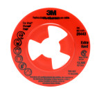 3M™ Disc Pad Face Plate Ribbed 28443, 4-1/2 in Extra Hard Red, 10
ea/Case