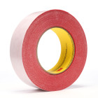 3M™ Double Coated Tape 9737R, Red, 36 mm x 55 m, 3.5 mil, 32 rolls per
case