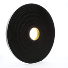 3M™ Vinyl Foam Tape 4508, Black, 3/4 in x 36 yd, 125 mil, 12 rolls per
case