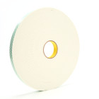 3M™ Double Coated Urethane Foam Tape 4008, Off White, 1 in x 36 yd, 125
mil, 9 rolls per case