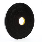 3M™ Vinyl Foam Tape 4504, Black, 3/4 in x 18 yd, 250 mil, 12 rolls per
case