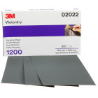 3M™ Wetordry™ Abrasive Sheet 401Q, 02022, 1200, 5 1/2 in x 9 in, 50
sheets per carton, 5 cartons per case