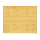3M™ Gold Abrasive Sheet, 02539, P400 grade, 9 in x 11 in, 50 sheets per
pack, 5 packs per case