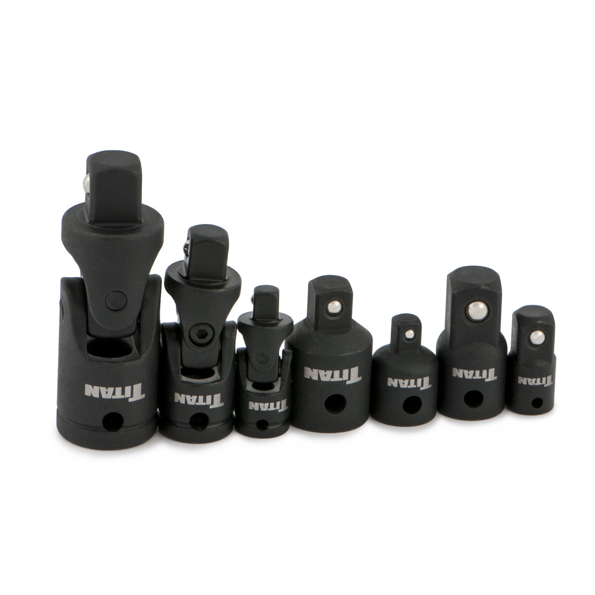 17408 | 7 pc. Adapter and Universal Joint Set Phosphate