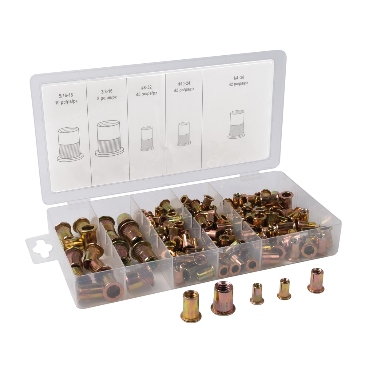 45150 | 150 pc. Rivet Nut Assortment