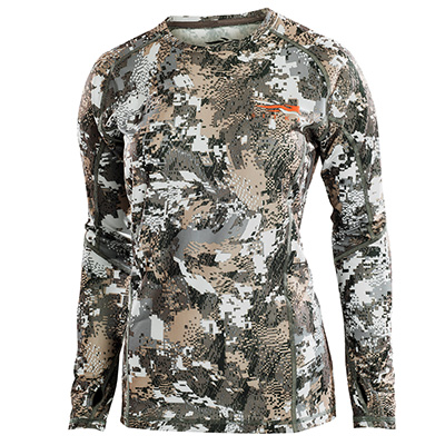 Sitka Women''''s Core Lt Wt Crew LS Optifade Elevated II X Large 10053-EV-XL