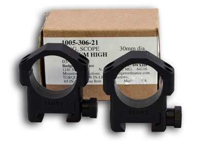 Badger Ordnance 30mm Medium High 1.00" Steel Ring Set- UA347