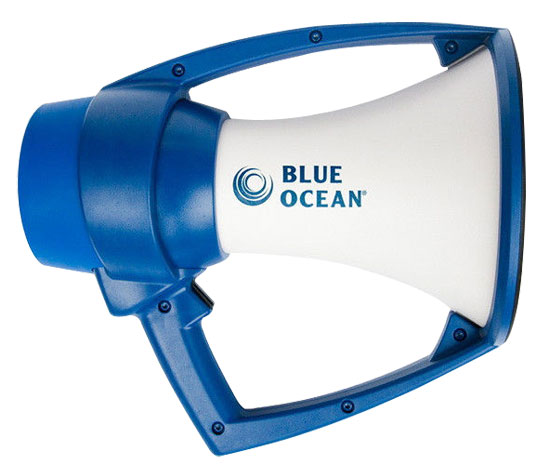 Kestrel Blue Ocean White & Blue Megaphone 0100BLU