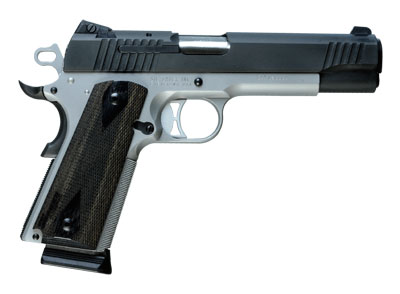 Reverse Two-Tone Finish, Low Profile Night Sights, Hogue Blackwood Grips 1911T-45-RTSS