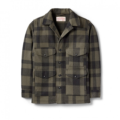 Filson Mackinaw Crusier X- Long (Ak Fit) OtGnBlack XL-LONG FCO-010521 FIL-10044-OtGnBlack-XL-LONG