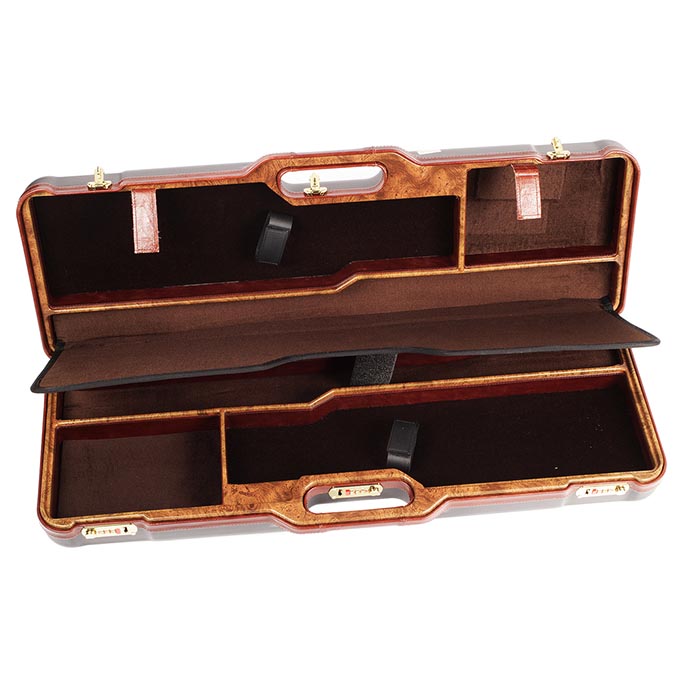 Negrini Two Gun 30.5&quot; Case Black/Wood/Leather Trim 1670LX/WOOD