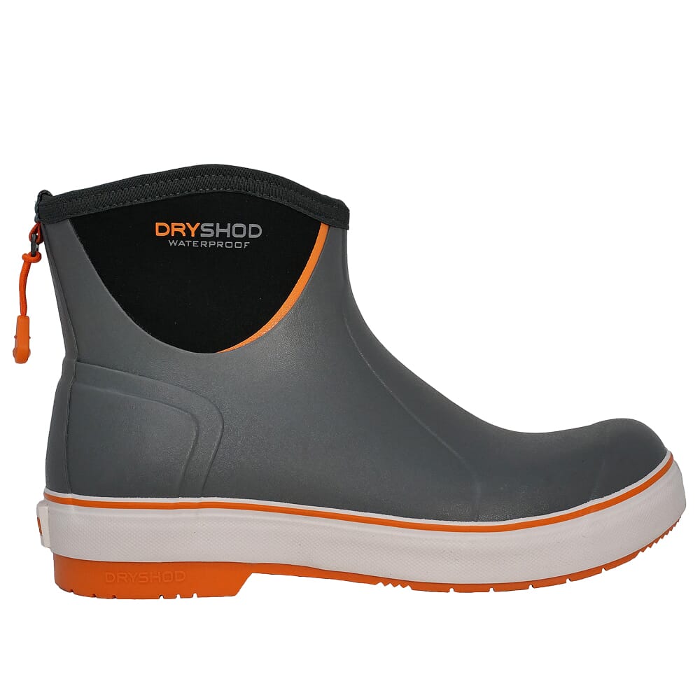 Dryshod Slipnot Waterproof Deck Boots Grey/Orange Size 10 (SLN-MA-GY-M10)