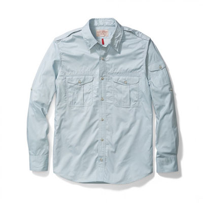 Filson Magnum Vented Bush Shirt Sky Blue MD 10583