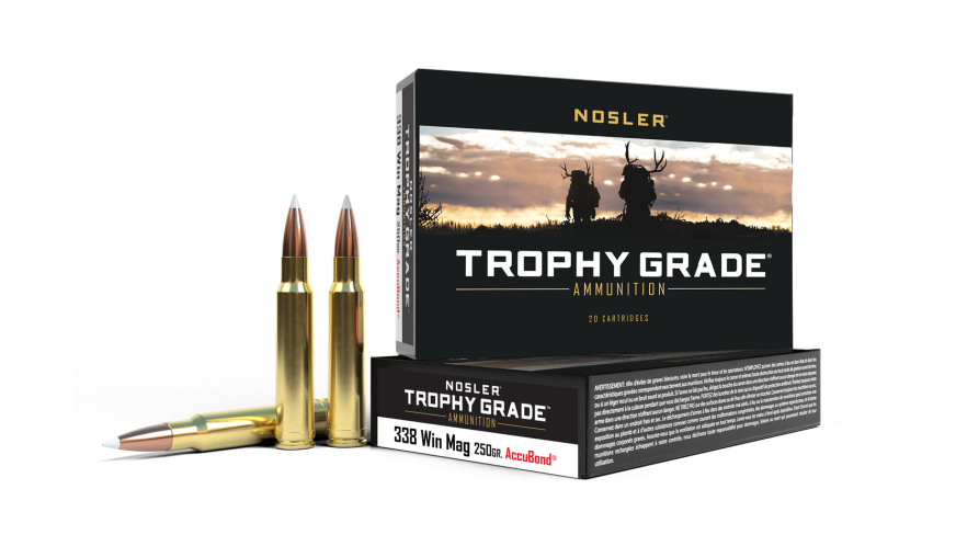 Nosler Trophy Grade TGA - 338 Win Mag 250g AB SP (20ct) Ammunition 60086
