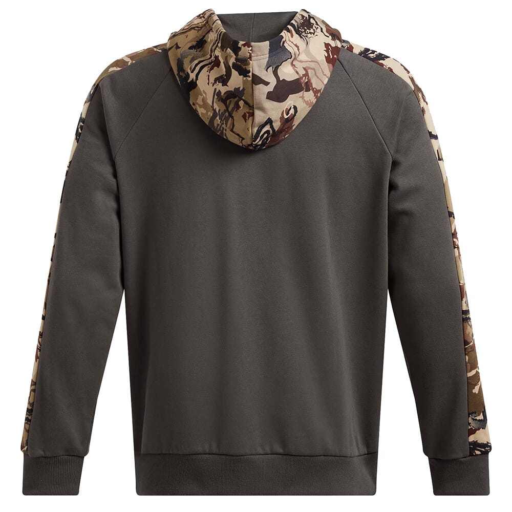 Under Armour Rival Fleece Camo Blocked Hoodie Charcoal/Black XXL 1388087-019006