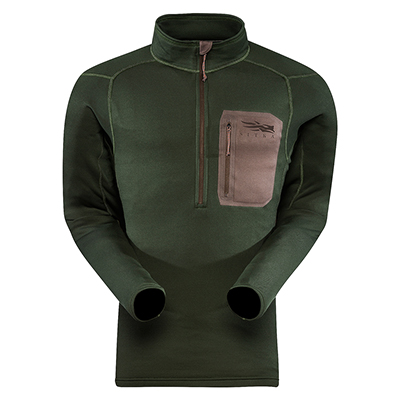Sitka Core Mid Wt Zip T Forest Medium 10036-FO-M